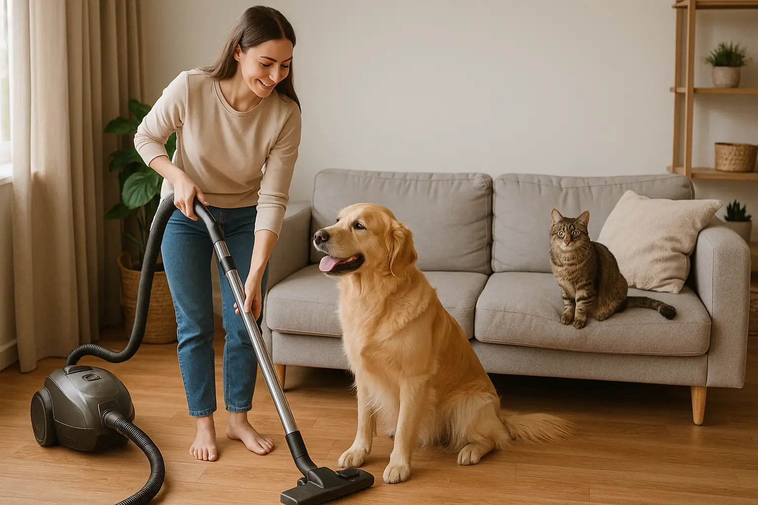 Keep Your House Clean While Living with Dogs and Cats