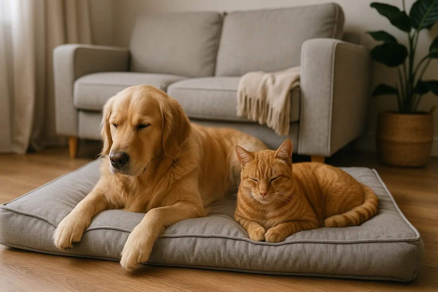 calm environment for pets